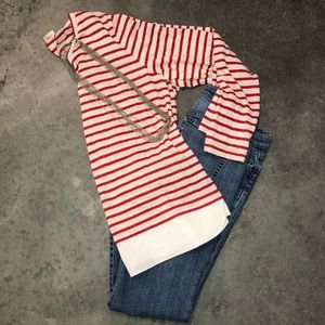 Tory Burch linen tee XL